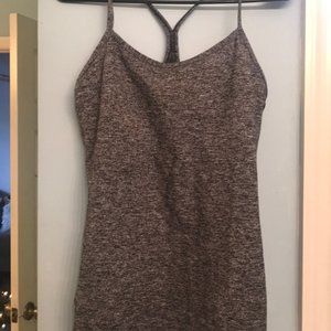 Lululemon Power Y tank- heathered gray!